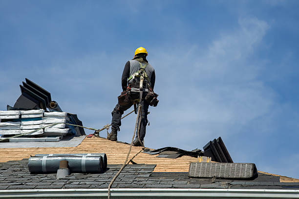 Professional Flat Roof Repair technician working in Frederick, CO